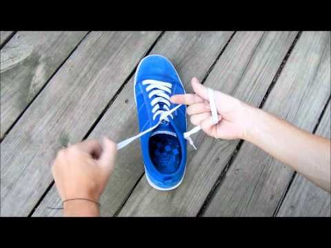 This is the best (and fastest) way to tie shoes. I even teach the kids when I&#3
