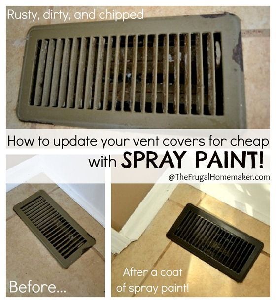 Update your vent covers with spray paint.