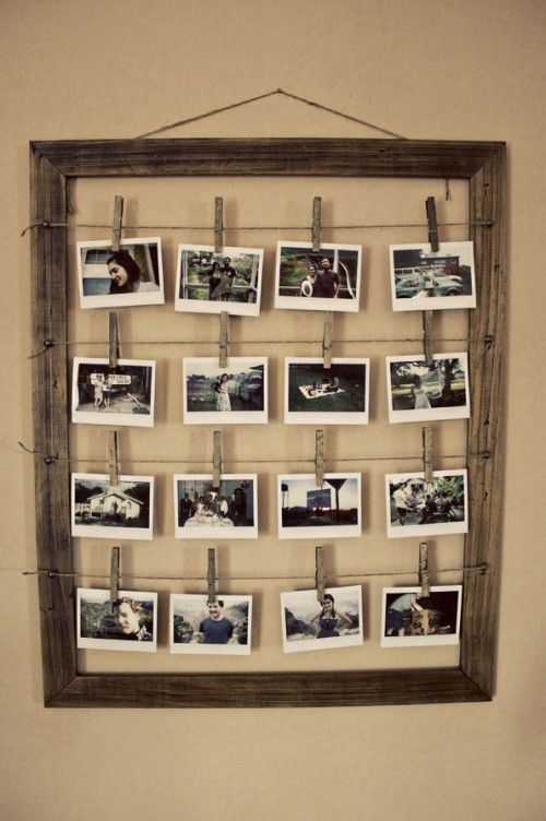 Here is a simple yet stylish photo frame that can accomodate quite many photos a