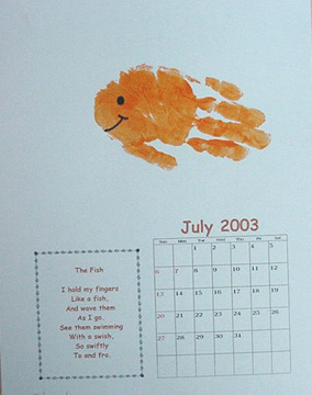 Great Handprint calendar