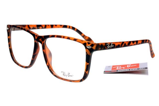 If i ever need glasses…. Ray-Ban Square 2428 Leopard Grain Frame Transparent L