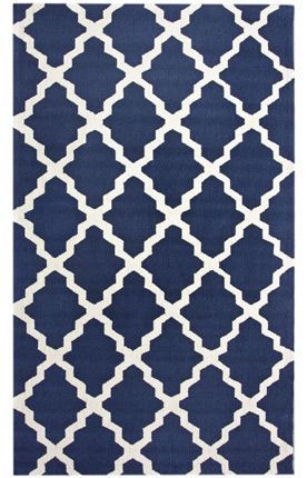 Navy blue rug