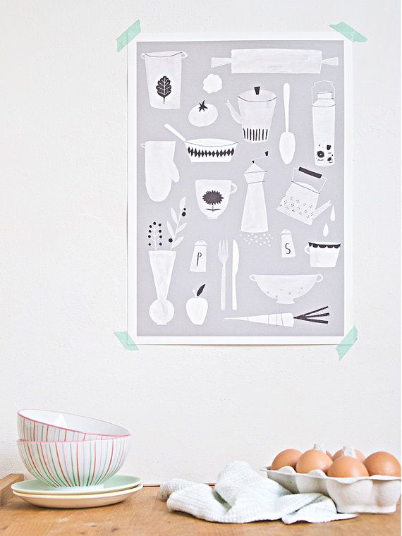 What a great kitchen print!