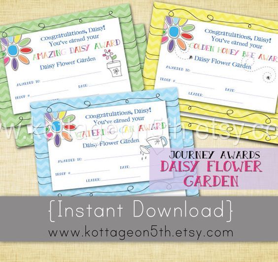 Girl Scouts Daisy Welcome Certificate Ideas