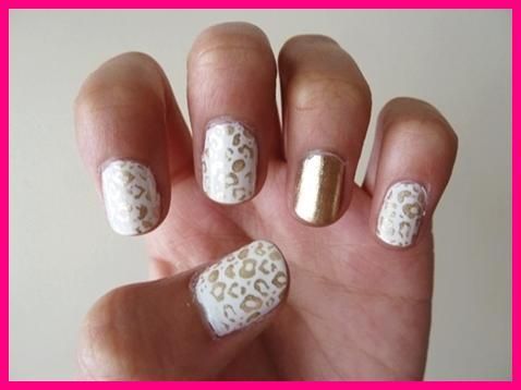 cute accent nails