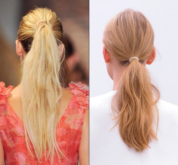 Low ponytail hairstyle Ideas