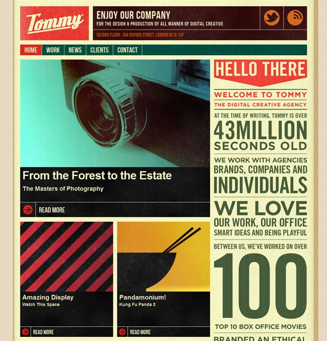 This is Tommy – Web Design Insipiration