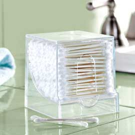 Toothpick dispenser for q-tips. Why didn't I think of this