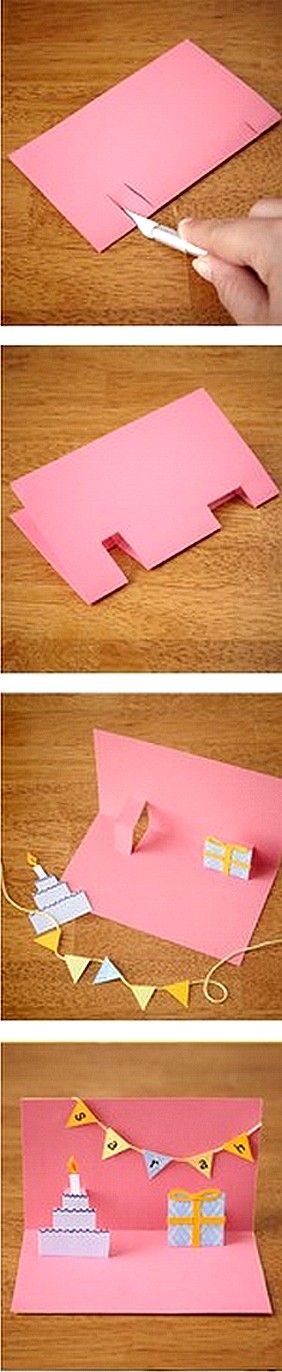 DIY Pop-up card for birthdays, christmas or whatever reason you have for sending