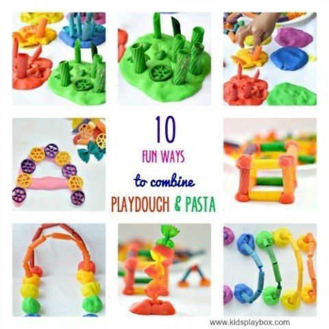 10 Pasta and Playdough Kids ... -   Kids Activities Ideas