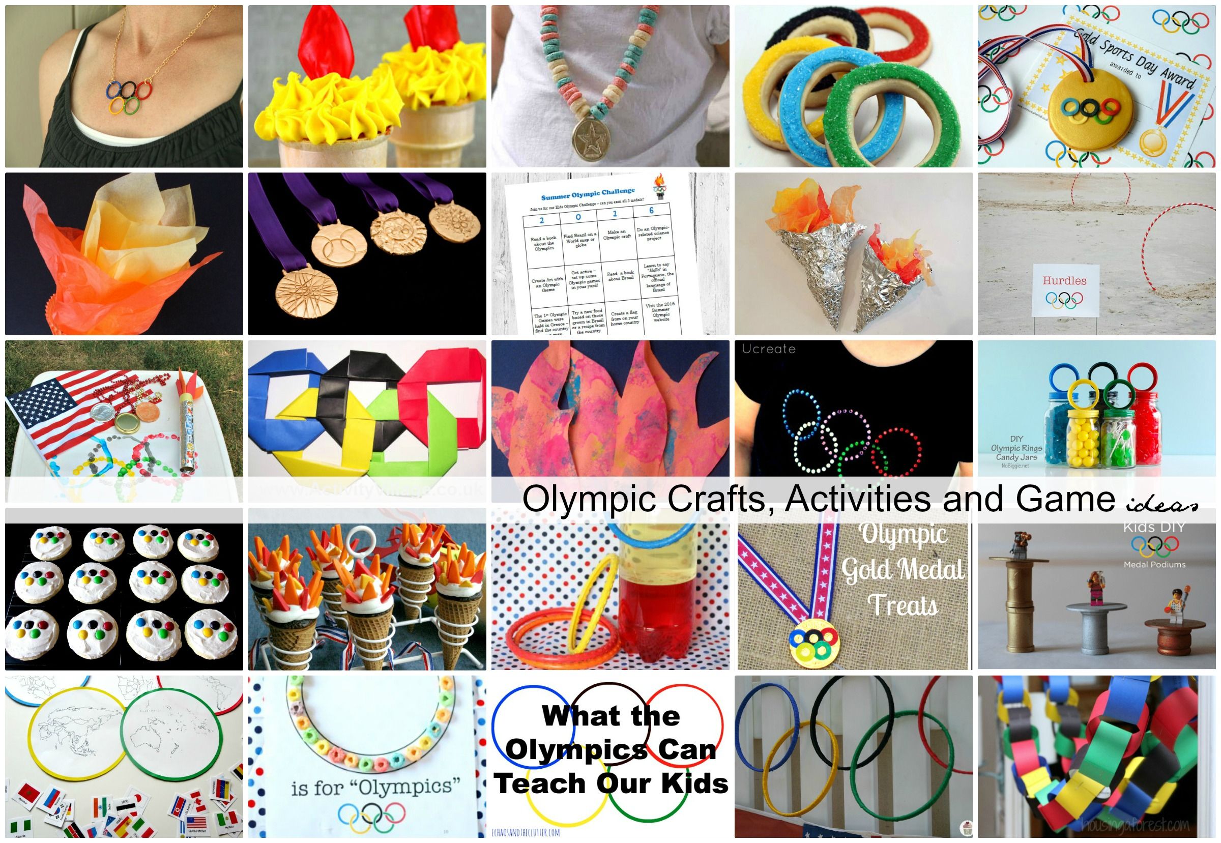 Olympic Crafts, Activities and Game Ideas -   Kids Activities Ideas