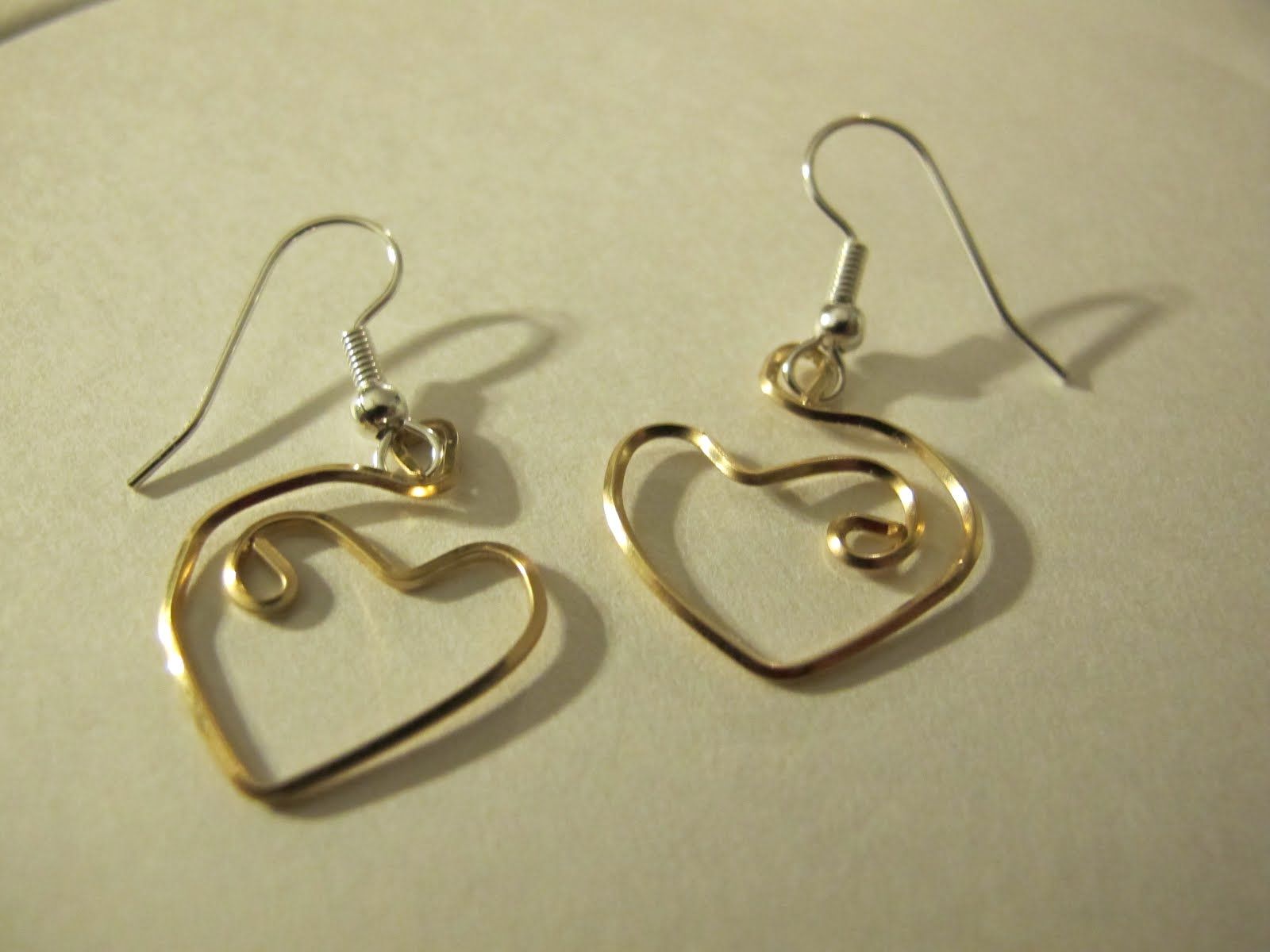 Handmade Wire Jewelry: Gold wire wrapped ... -   Wire Wrap Earrings Ideas