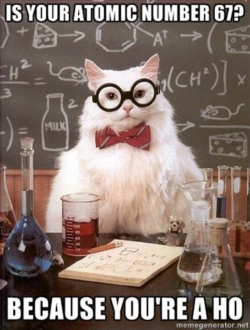 Must be my inner nerd because I DO find Chemistry Cat amewsing (see what I did t