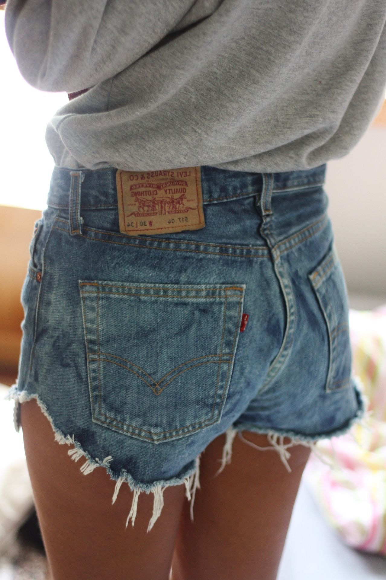 Turn thrift store "mom jeans" into amazing shorts.