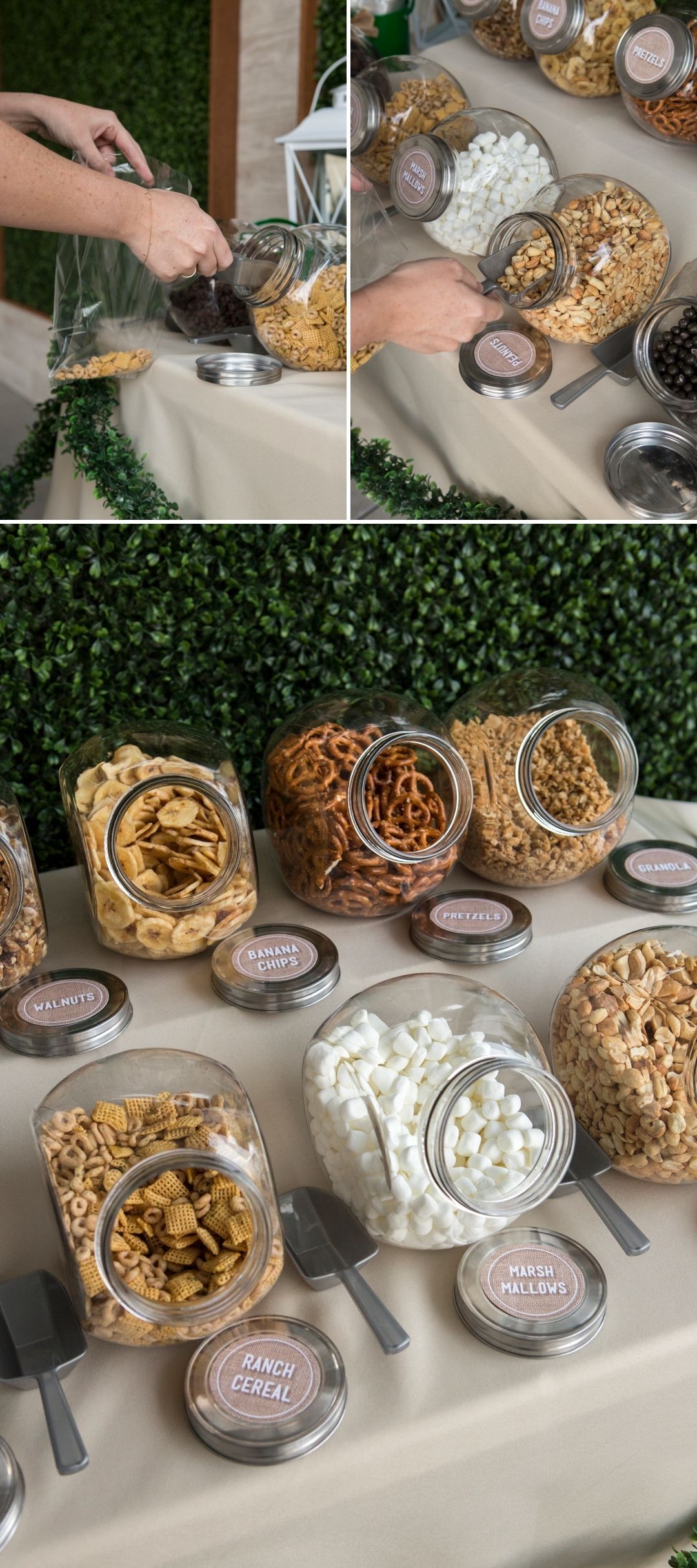 You HAVE To See This DIY Wedding Trail Mix Bar! -   Wedding Candy Bar Ideas