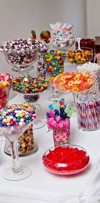 31 Impossibly Fun Wedding Ideas -   Wedding Candy Bar Ideas