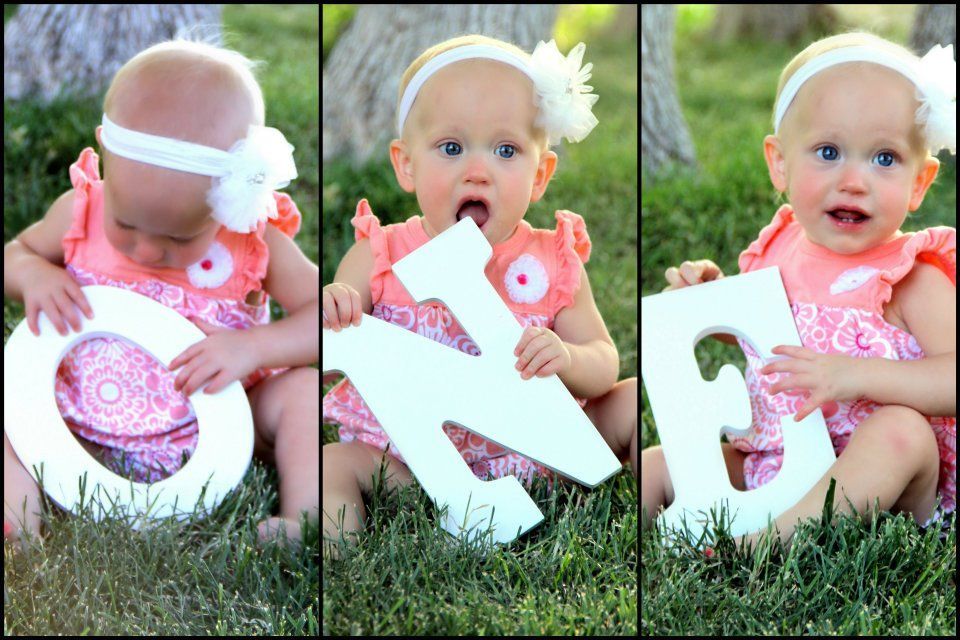 22 Fun Ideas For Your Baby Girl's First Birthday Photo Shoot -   One year birthday photo ideas