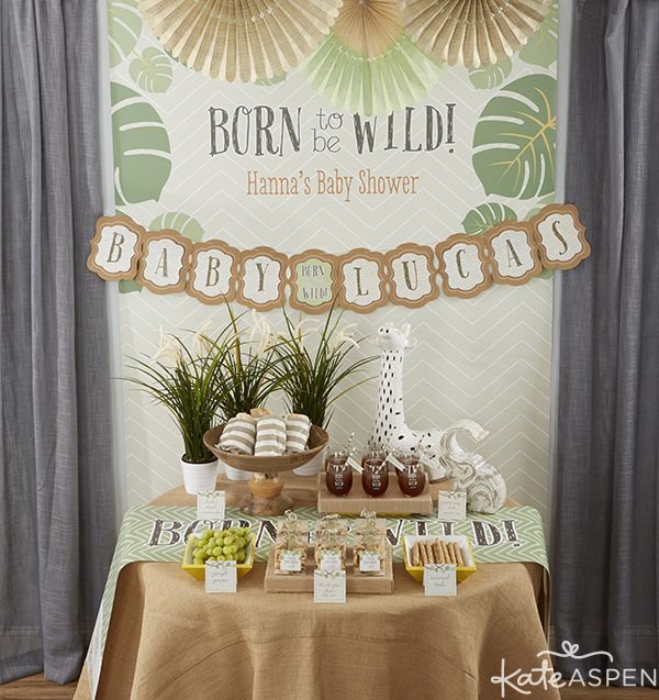 DIY Jungle Themed Party Favors -   Safari Themed Baby Shower Ideas