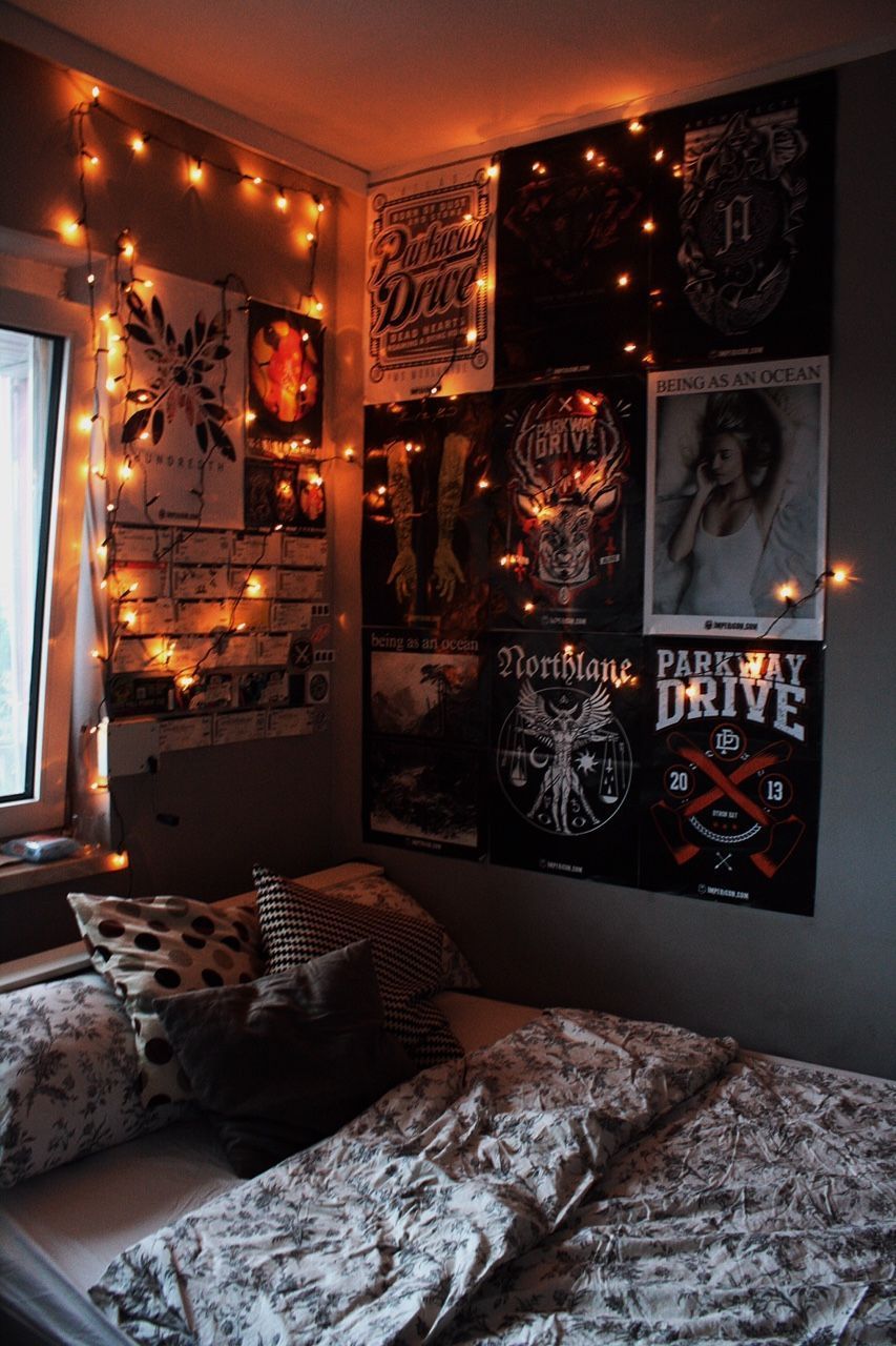 Pin By Stuart On Rock Posters Grunge Bedroom Room Decor -   10 room decor Hipster grunge ideas
