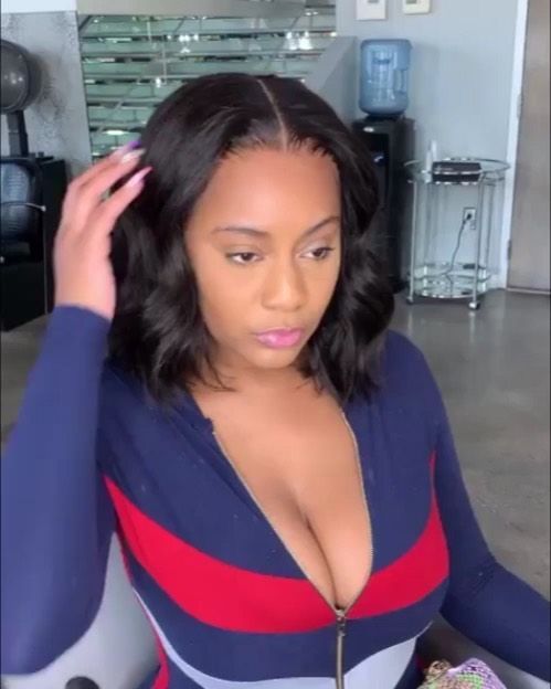 When you rock a deep parting blowout wavy bob like this girlрџ??вњЁвњЁ -   11 hairstyles Casual straight ideas