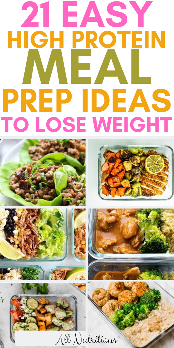 21 Easy High Protein Meal Prep Ideas to Lose Weight -   12 fitness Food people ideas