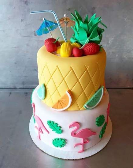 Fruit cake decoration tropical 45 ideas -   13 cake Fruit fondant ideas