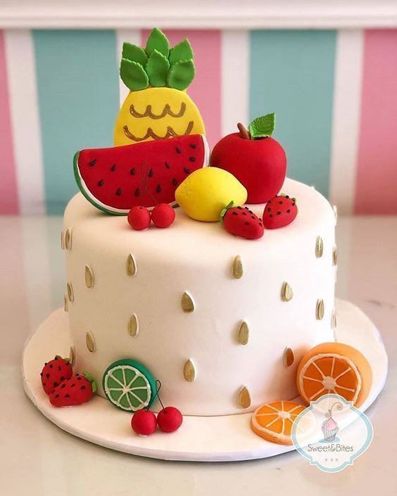 Wonderful Free of Charge fruit cake fondant Concepts -   13 cake Fruit fondant ideas