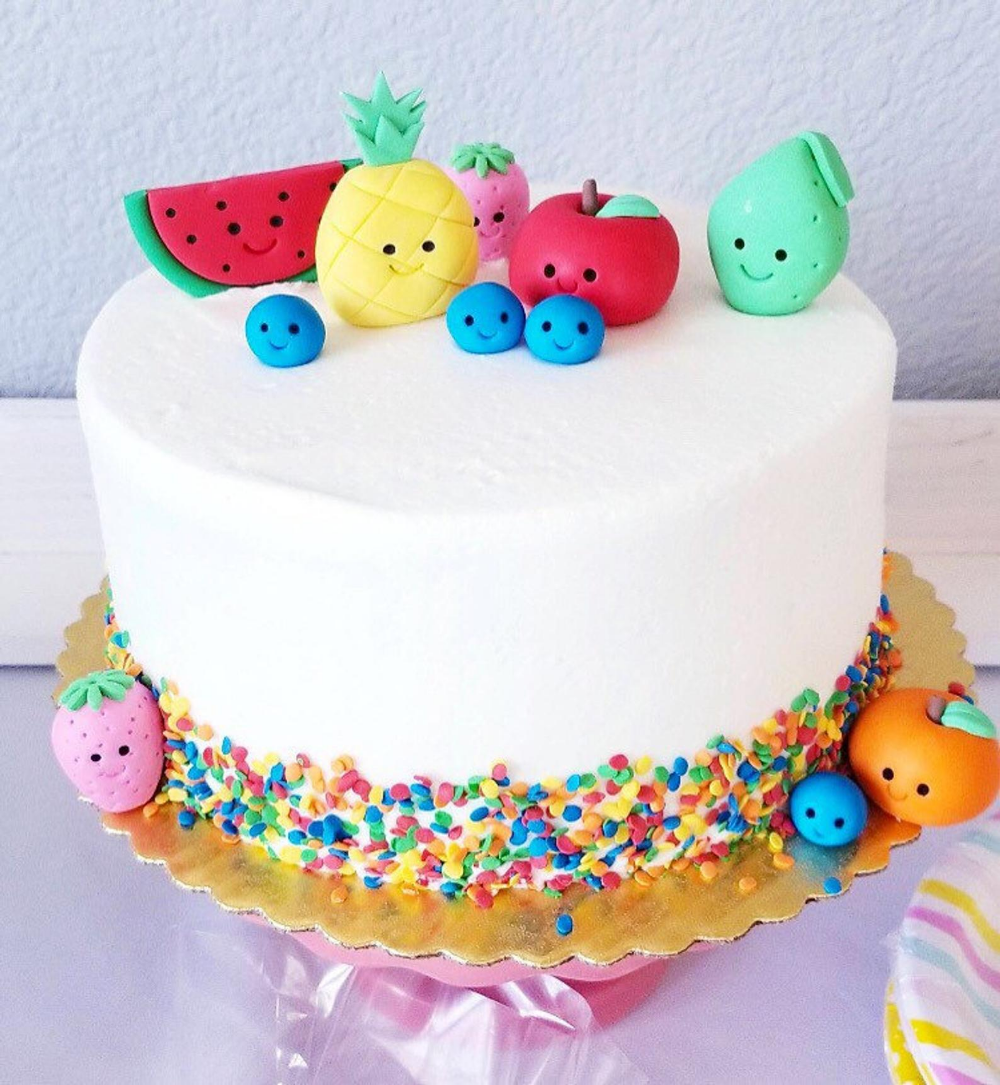 Tutti Frutti fondant cake toppers - Tutti Frutti cake - Tutti Frutti Birthday party - Tutti Frutti party - Tutti Frutti cake topper - Cake -   13 cake Fruit fondant ideas