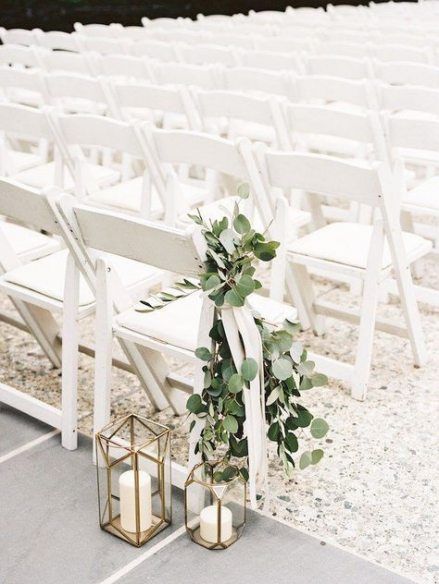 Wedding church decorations chairs pew markers 25 Ideas for 2019 -   13 wedding Church lanterns ideas