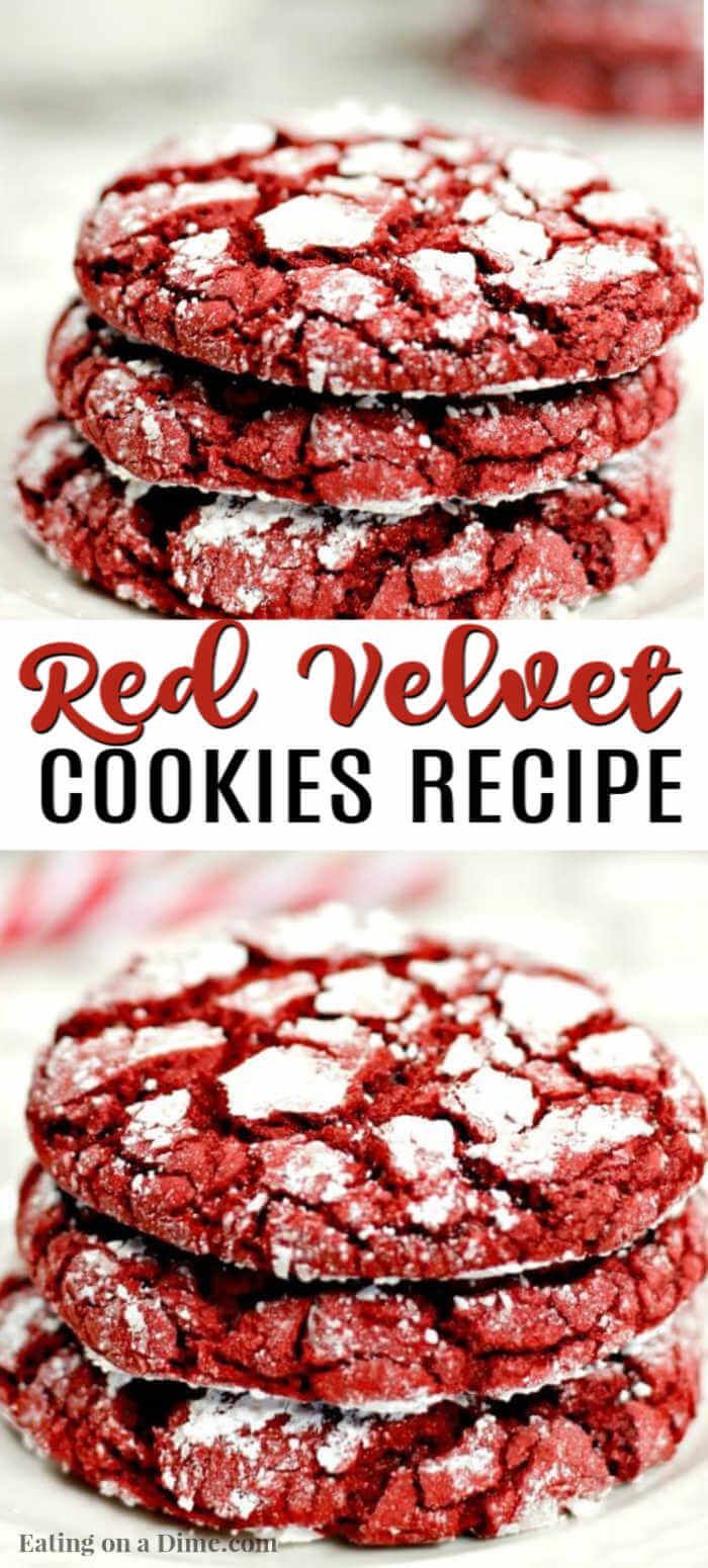 Red Velvet Cookies Recipe - Easy Red Velvet Cake Mix Cookies -   14 cake Red Velvet easy ideas