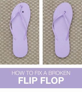 Fix A Broken Flip Flop With These Easy Repair Hacks -   14 DIY Clothes Storage flip flops ideas