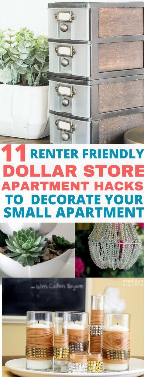 11 Easy Dollar Store DIY Craft Projects to Decorate Your Apartment on a Budget - Balancing Bucks -   14 diy projects Apartment budget ideas