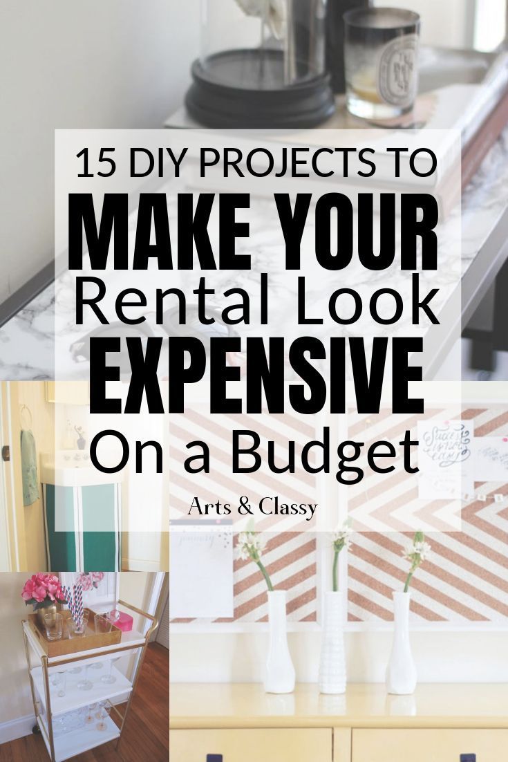 15 DIY Projects To Make Your Rental Home Look More Expensive  | Arts and Classy -   14 diy projects Apartment budget ideas
