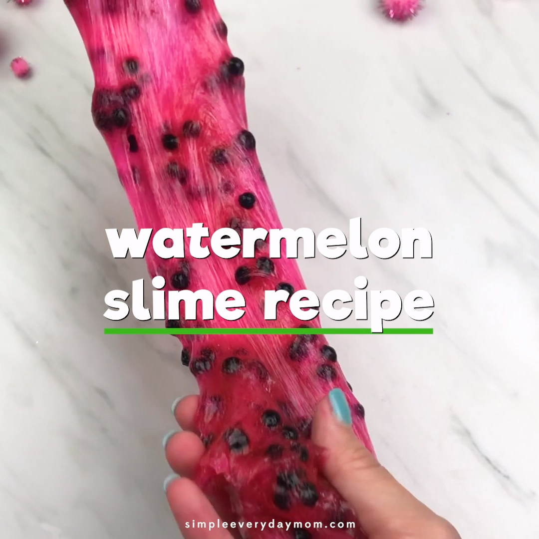 Easy Watermelon Slime Recipe -   14 diy projects For Kids slime ideas