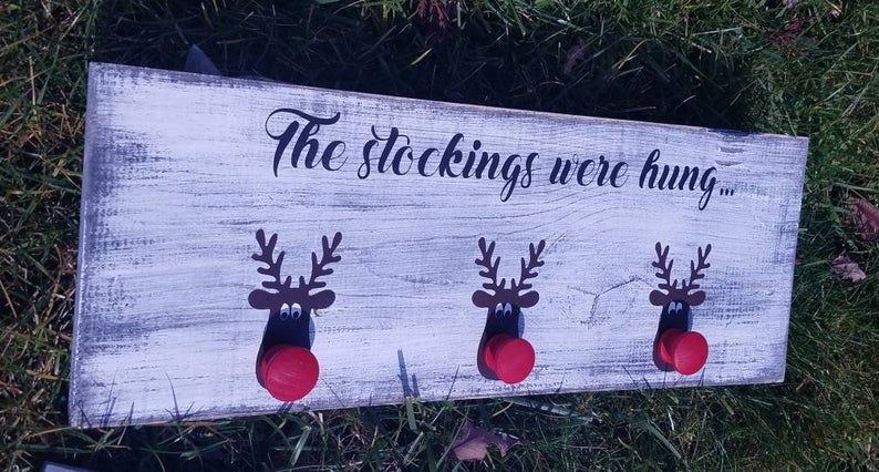 Hand painted custom stocking holders/holiday gift/Christmas gifts/stocking holders/Christmas stocking/stockings -   14 dress Homecoming christmas gifts ideas