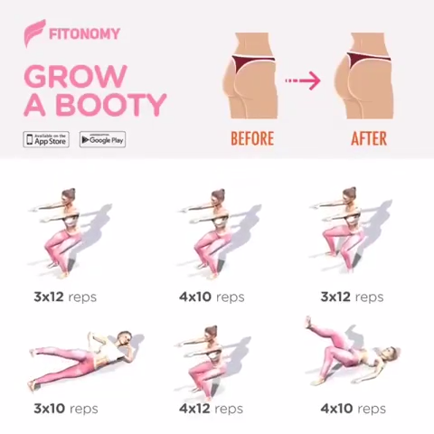 GROW A BOOTY! -   14 fitness workout ideas