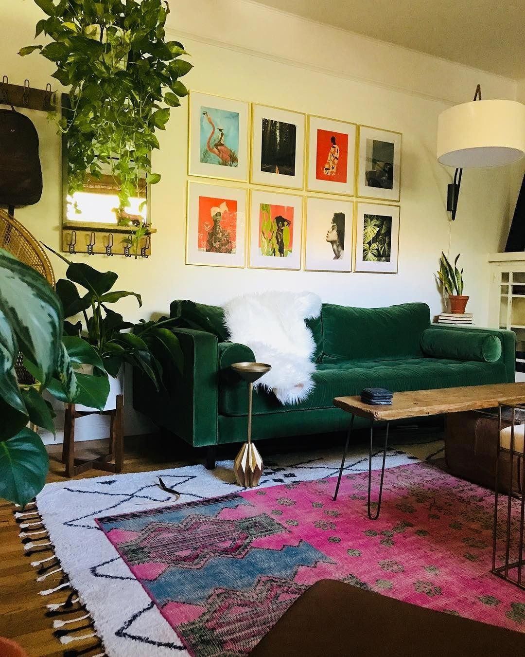 Sven Grass Green Sofa -   14 living room decor Colorful ideas