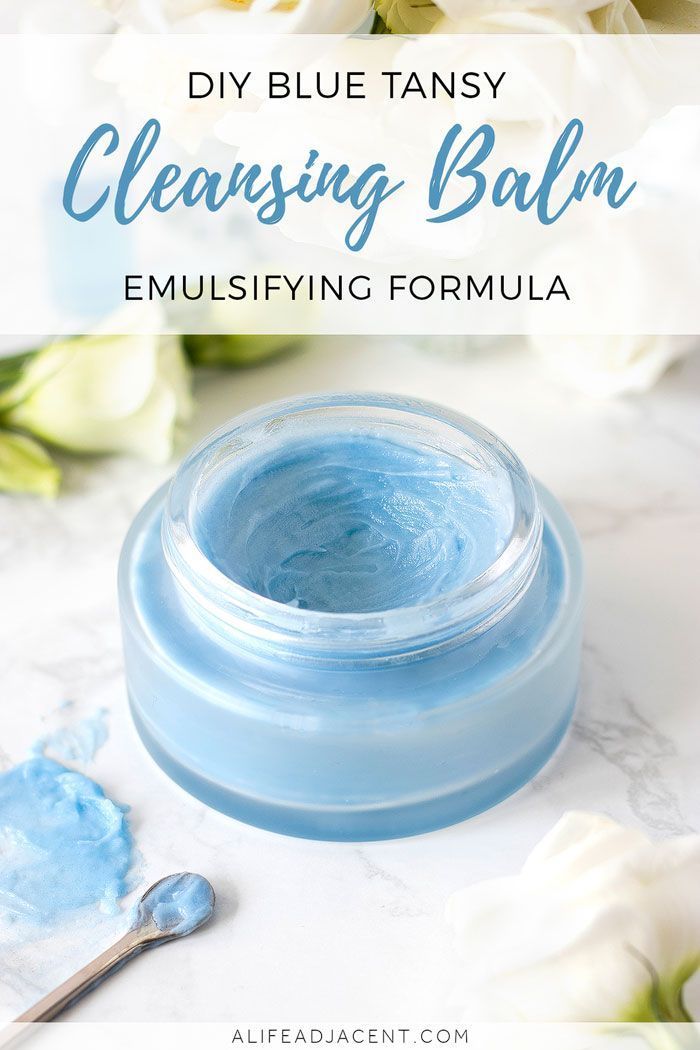 DIY Emulsifying Cleansing Balm with Blue Tansy Oil -   14 skin care Homemade makeup ideas