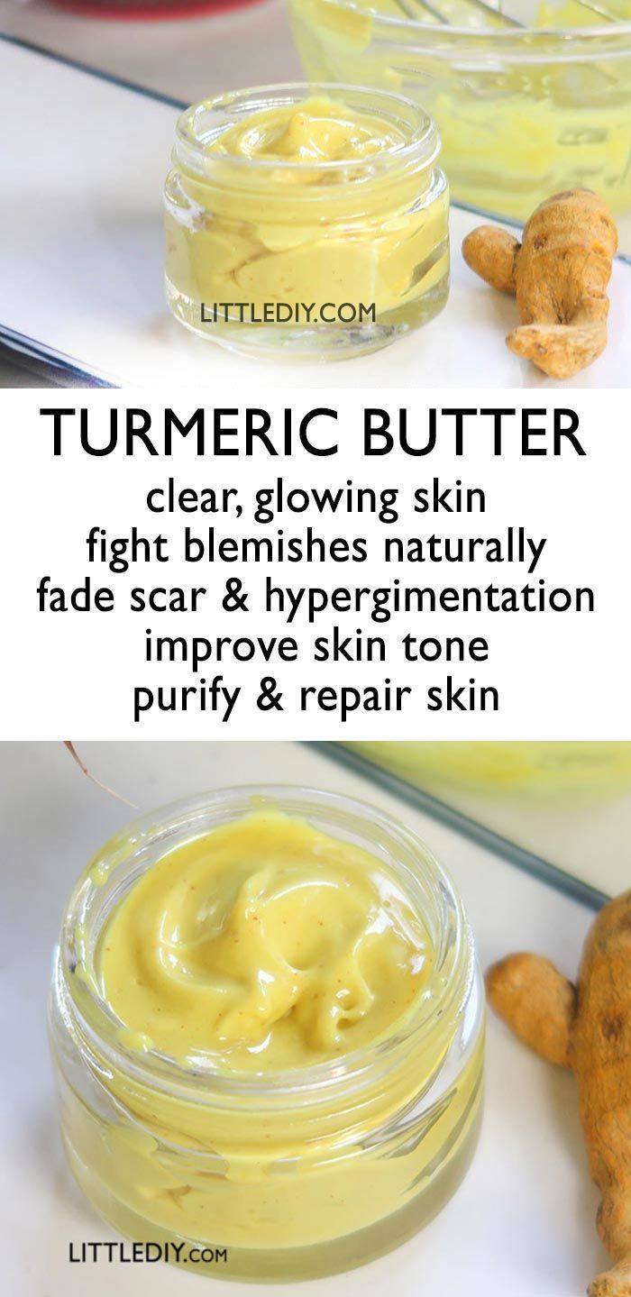 TURMERIC BUTTER for beautiful skin -   14 skin care Homemade makeup ideas
