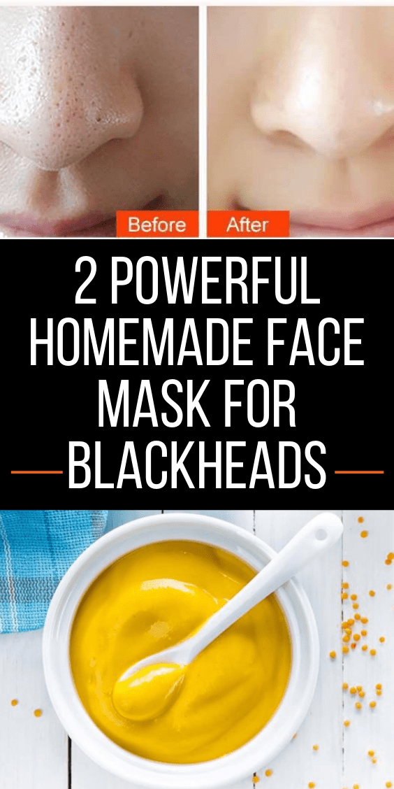 2 Powerful Homemade Face Mask For Blackheads -   14 skin care Homemade makeup ideas