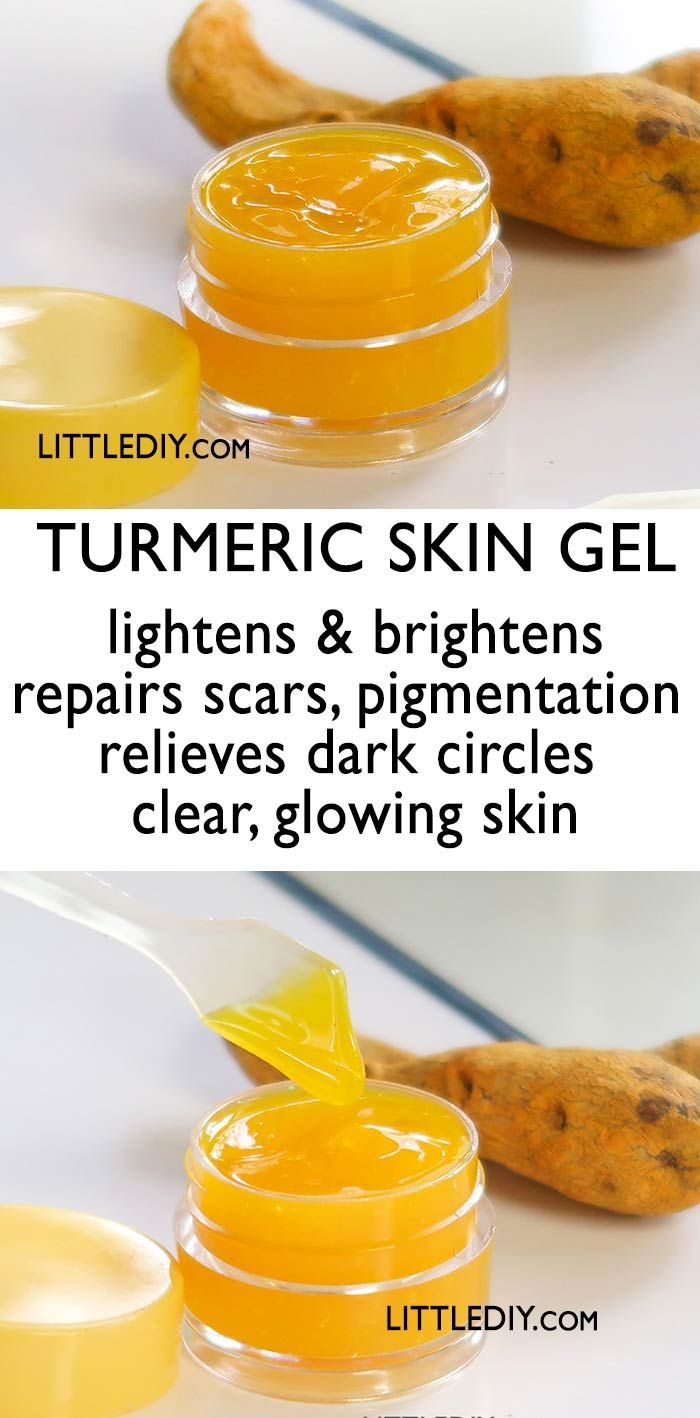 TURMERIC SKIN GEL FOR CLEAR SKIN -   14 skin care Homemade makeup ideas