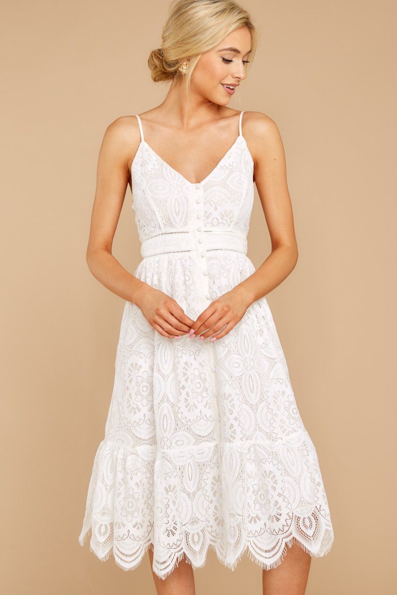 A Little Enchantment White Lace Dress - Suzy's Fashion -   15 dress White girly ideas