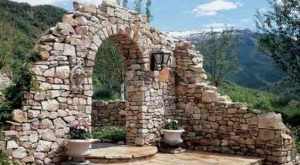 15 garden design Wall stones ideas