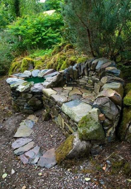 25+ Super Ideas For Garden Rock Wall Stone Art -   15 garden design Wall stones ideas
