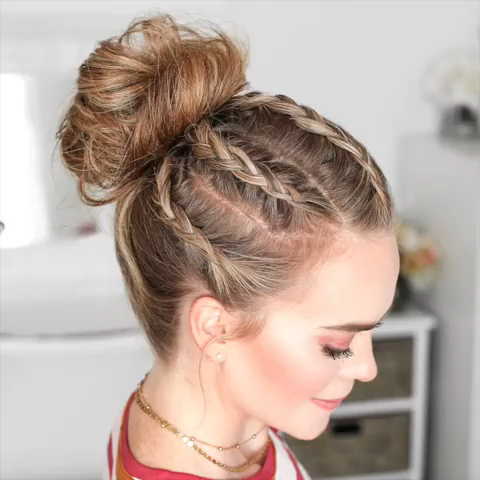 Hair knot | hair knot making video | hair fashion | hair buns making video -   15 hair Bun tumblr ideas