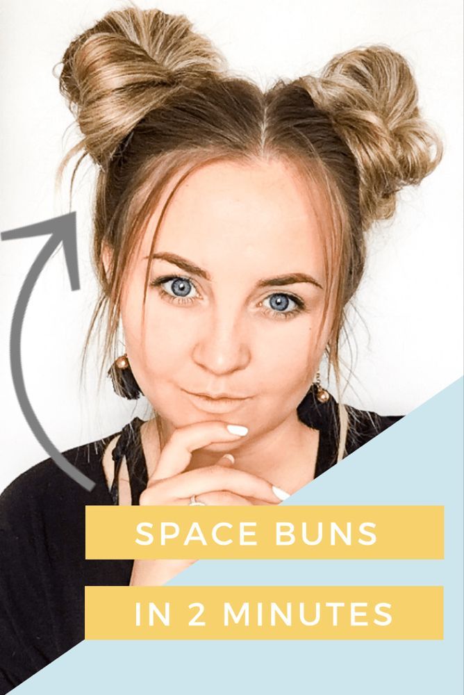 Space Buns Tutorial in less than 5 Minutes! -   15 hair Bun tumblr ideas