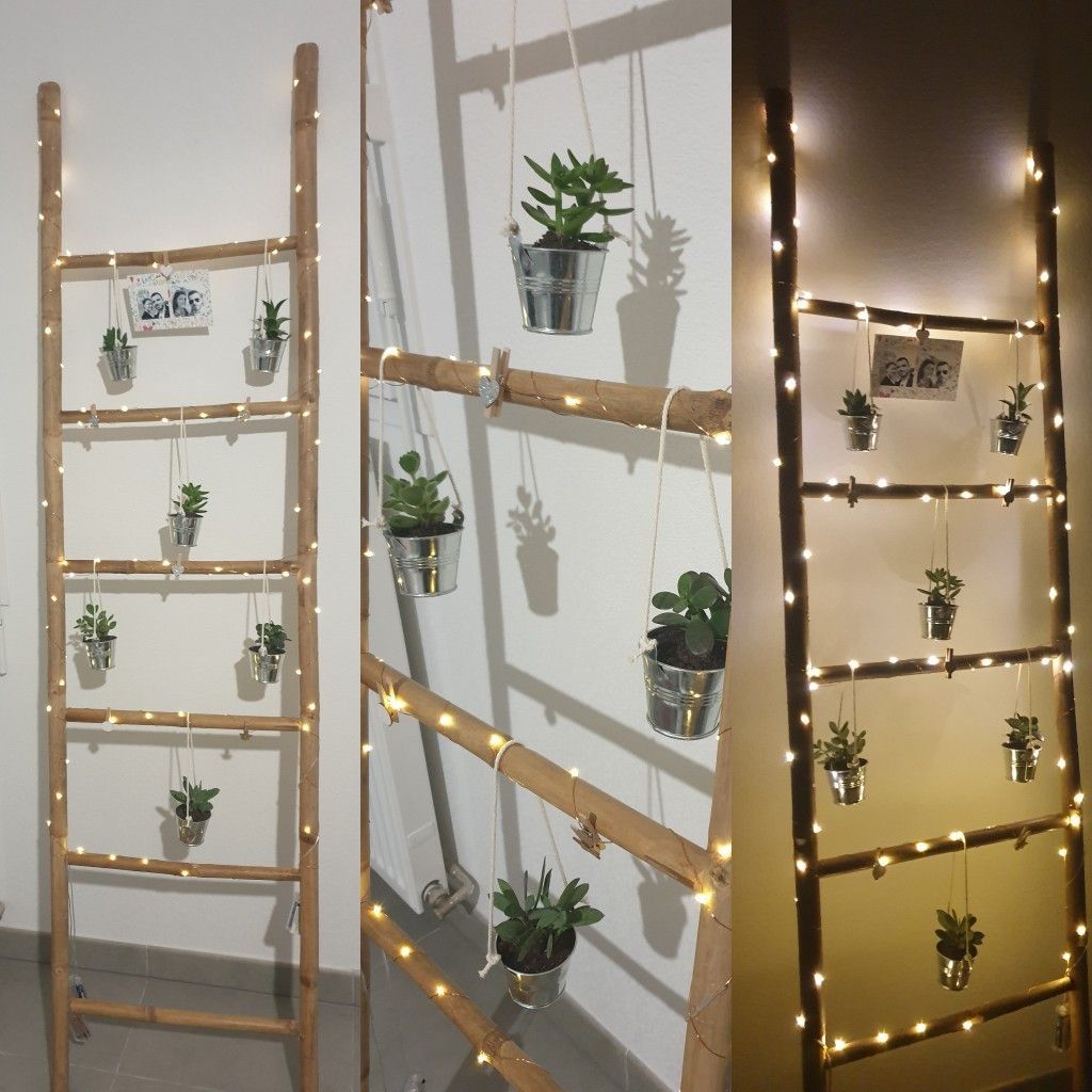 Customisation d'une ?chelle en bambou -   15 plants Interieur echelle ideas