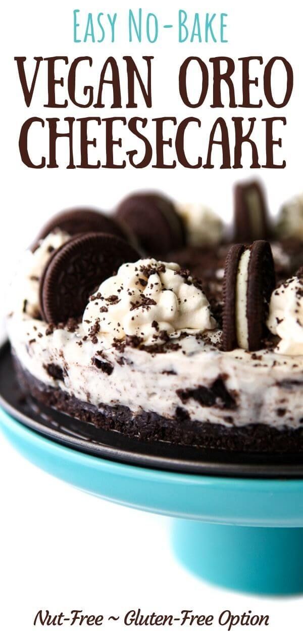 Vegan Oreo Cheesecake! -   15 vegan desserts No Bake ideas