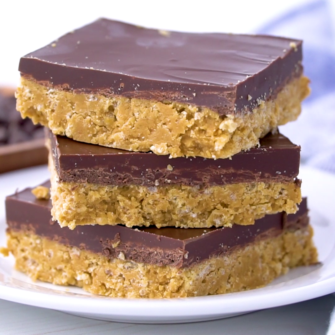 No Bake Chocolate Peanut Butter Bars -   15 vegan desserts No Bake ideas