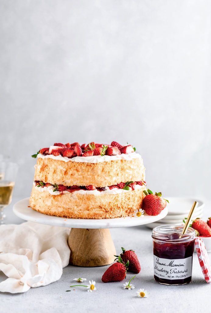 Angel Food Cake -   16 cake Strawberry photography ideas